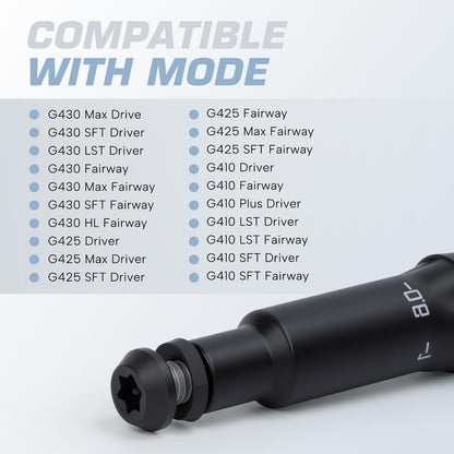 Acebirdie Golf Shaft Adapter Sleeve fits tip .335 Shaft Compatible with Ping G430 10Max, 430,G425,G410,G410 Plus MAX, SFT Driver & Fairway Woods Black