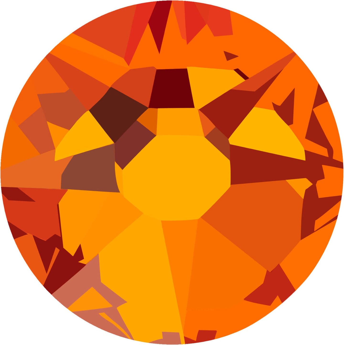 Starcut Crystal, Orange 2088 Flatback Rhinestones, Expert Faceting for Brilliant Sparkle, Sun, 16ss (4mm), 720pcs