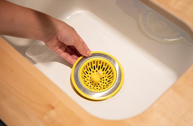 Joie Quack Kitchen Sink Strainer Basket, Fits All Standard Sinks, Stainless