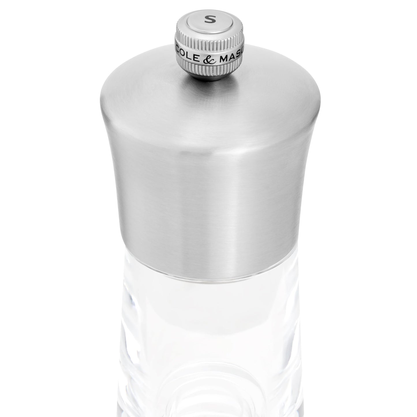 Cole & Mason Bromley Salt Mill, 6" - Salt Grinder with Ultra-Sharp Grinding Mechanism - Flavor-Enhancing Salt Shaker - Refillable Mill with Adjustable Grinding - Acrylic, Salt Mill