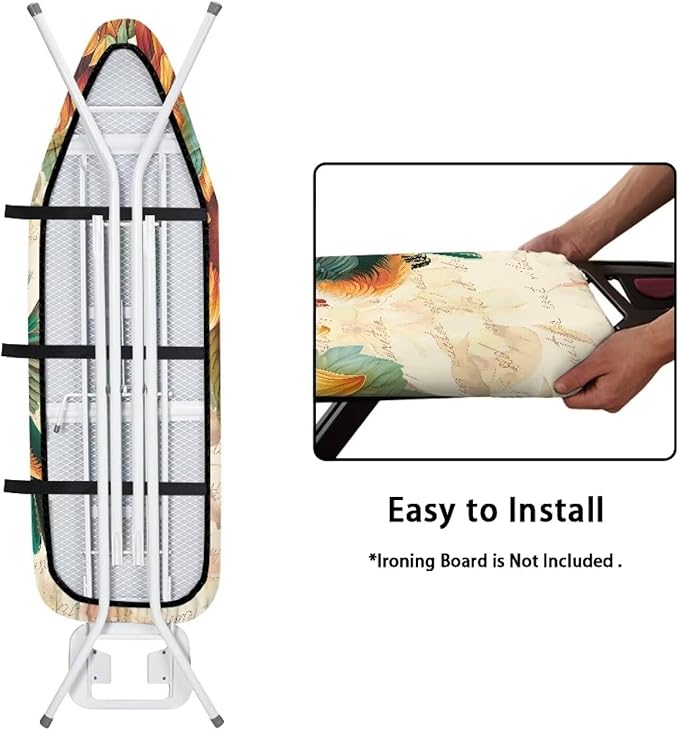 ZDCUSTOM Sunflower Hummingbird Ironing Board Cover 15x54 Inch Standard Ironing