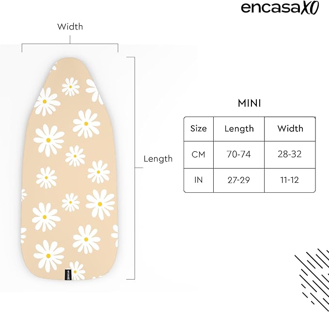 Encasa XO Ironing Board Cover and Pad 28"x12"