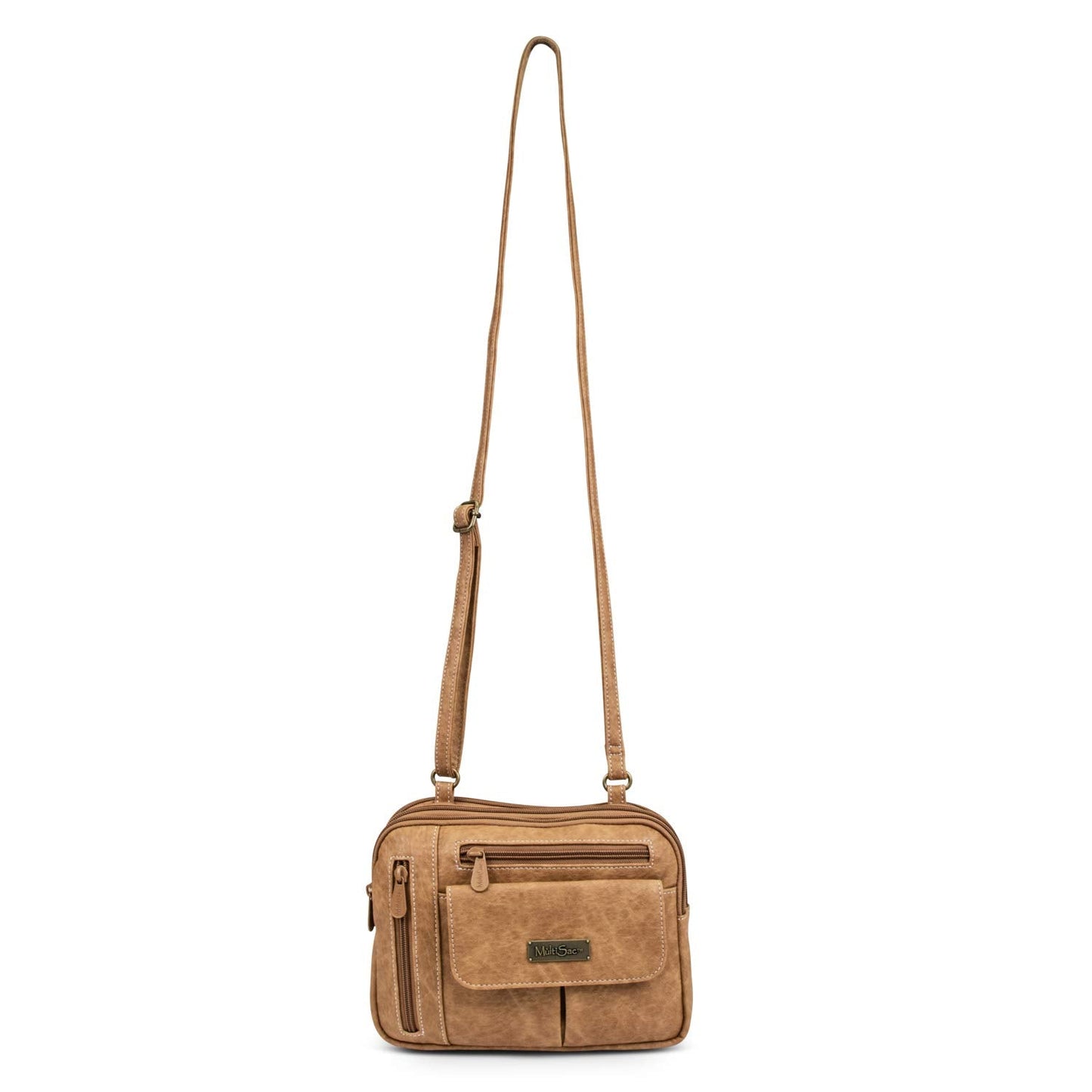 Multi Sac Zippy Triple Compartment Crossbody Bag