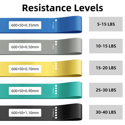Pull Up Bands, Resistance Bands, Pull Up Assistance Bands Set for Men & Women, Exercise Workout Bands for Working Out, Body Stretching, Physical Therapy, Muscle Training