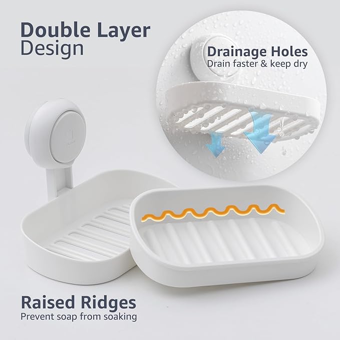 LEVERLOC Soap Holder Suction Cup
