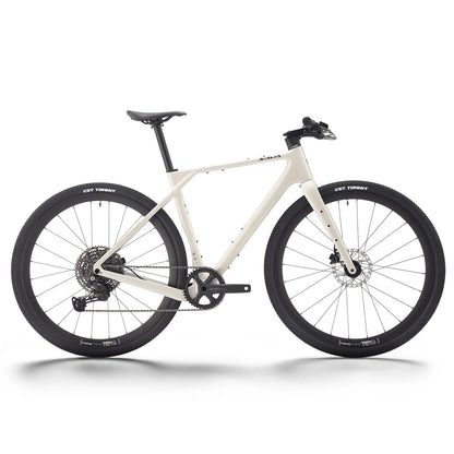 SAVADECK Carbon Gravel Bike - T800 Carbon Frame & Fork | U6000 11-Speed Groupset | Hydraulic Disc Brakes | 700CX40mm All-Terrain Tires | Men & Women Road/Off-Road Bicycle (White, 58cm)
