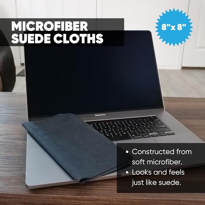 Premium Lens Screen Cleaning Cloth by Microfiber Wholesale | Black | 8”x8” |