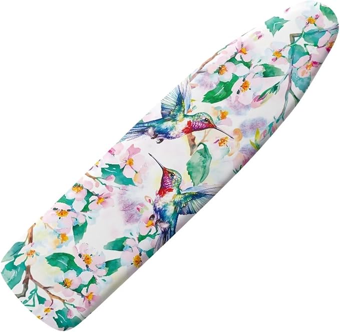 Hummingbird Leaves Easy Installation 15x54 Ironing Board Cover and Pad