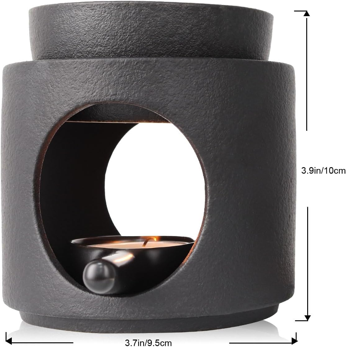 Tychoncity Ceramic Fragrance lamp with Tea Light Holder,Wax Melt Warmer Candle Tealight Ceramic Wax Burner