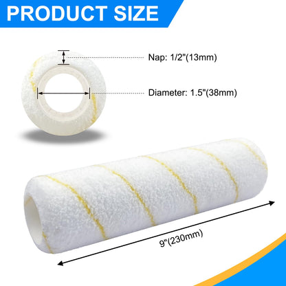 Foam Paint Roller, 10 Pack, 6 Inch High Density Foam Roller, Mini Paint Roller Covers for Smooth Paint Application, No Lint Shedding on Walls, Cabinets, Doors