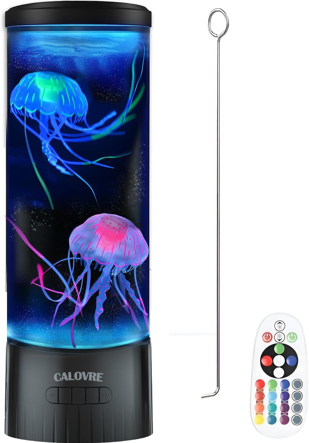 CALOVER Large Jellyfish Lamp Gifts for Kids Adults Electric Fantasy Tank Aquarium Night Mood Light for Birthday Holiday Home Christmas Decoration Relaxion