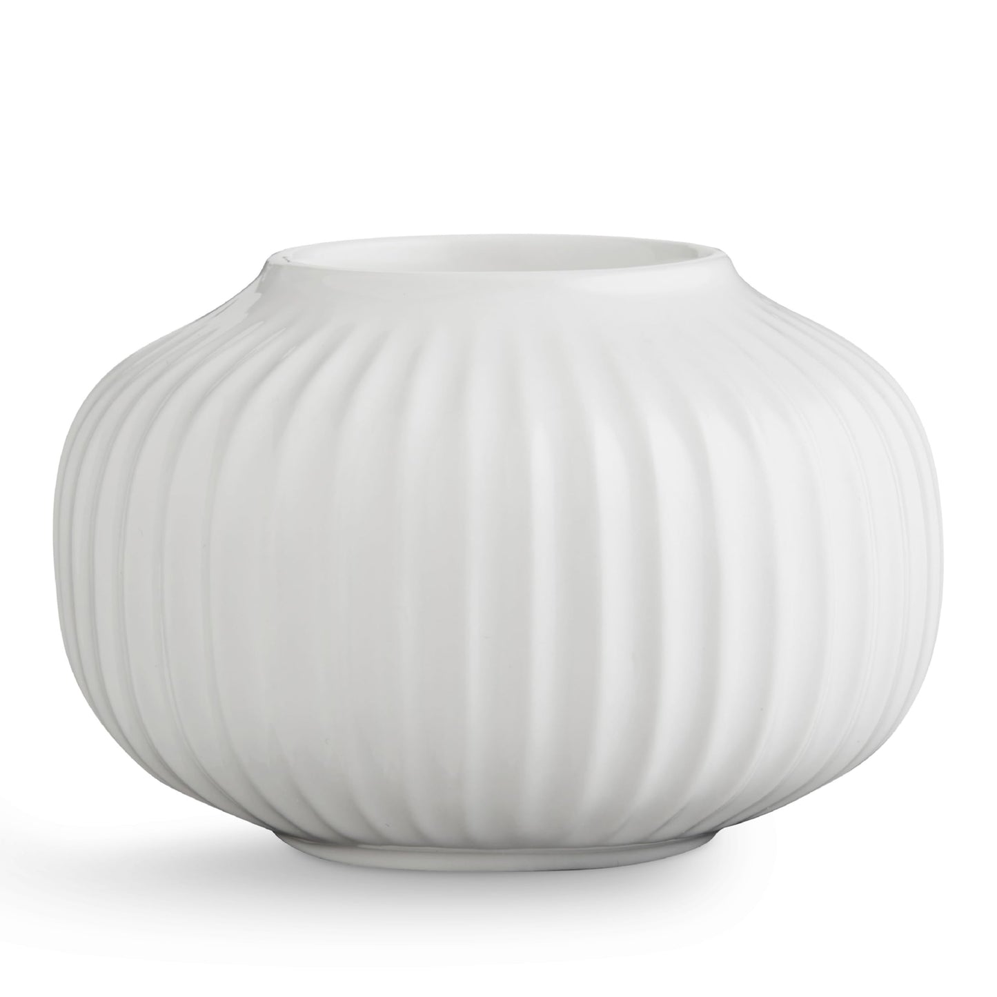 Kahler Hammershoi Tealight Holder | White Porcelain | 3.9 Inch