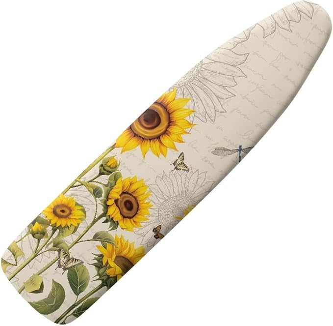 Sunflower Ironing Board Pad, Butterfly Ironing Board Cover 15" x 54" Scorch