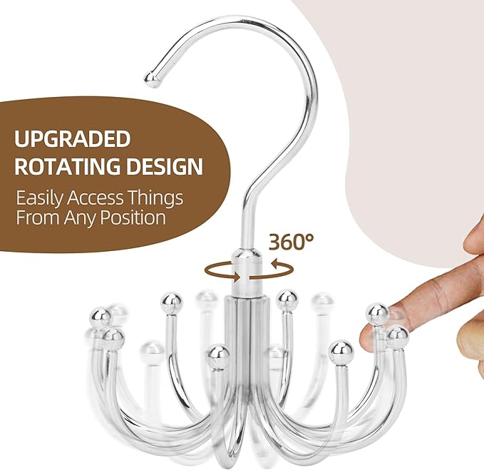 ZEDODIER Tank Top Hanger, 2 Pack Rotatable Bra Organzier