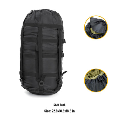 MT Army Military Modular Sleeping Bags System, Multi Layered with Bivy Cover for All Season