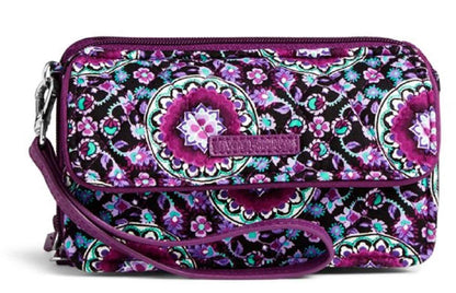 Vera Bradley Cotton All in One Crossbody Purse with RFID Protection