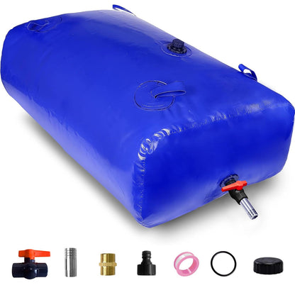 1400 L/370 gal Water Bladder Storage Containers, Foldable Portable Water Tank Large Capacity Soft Water Bag, Drought Resistance, Fire Prevention, Emergency Water