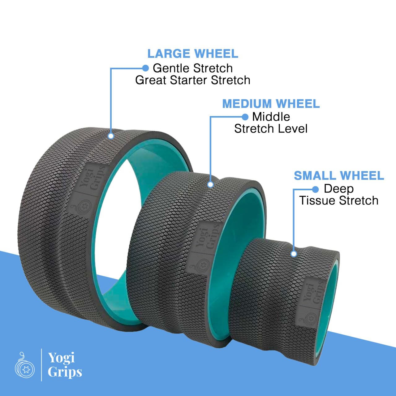 YOGI GRIPS Back Stretcher Roller (Set of Three)