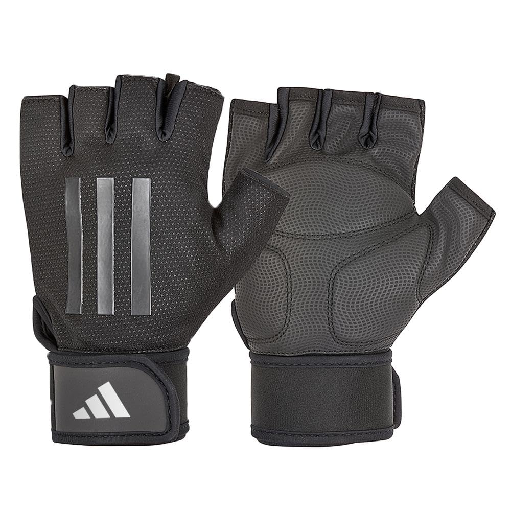 adidas Elite Training & Weightlifting Gloves, Fingerless Workout Gloves