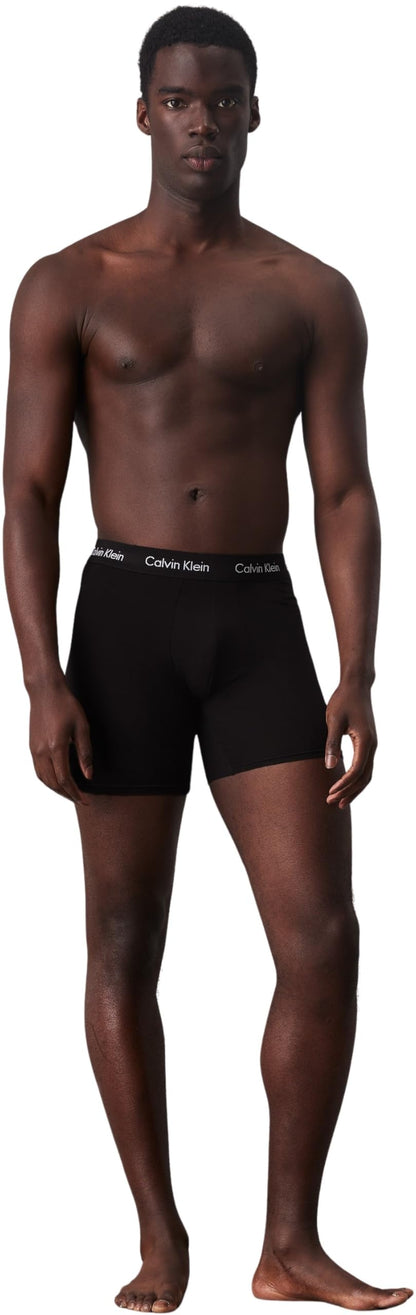 Calvin Klein Men's Boxer Briefs, W/Black, M