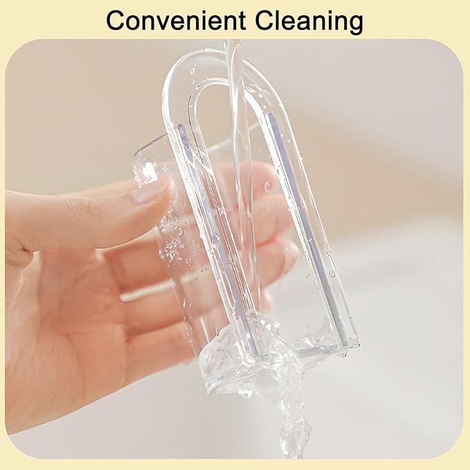 2 Pack Electric Toothbrush Holders, Self Adhesive Wall Mounted Clear Electric