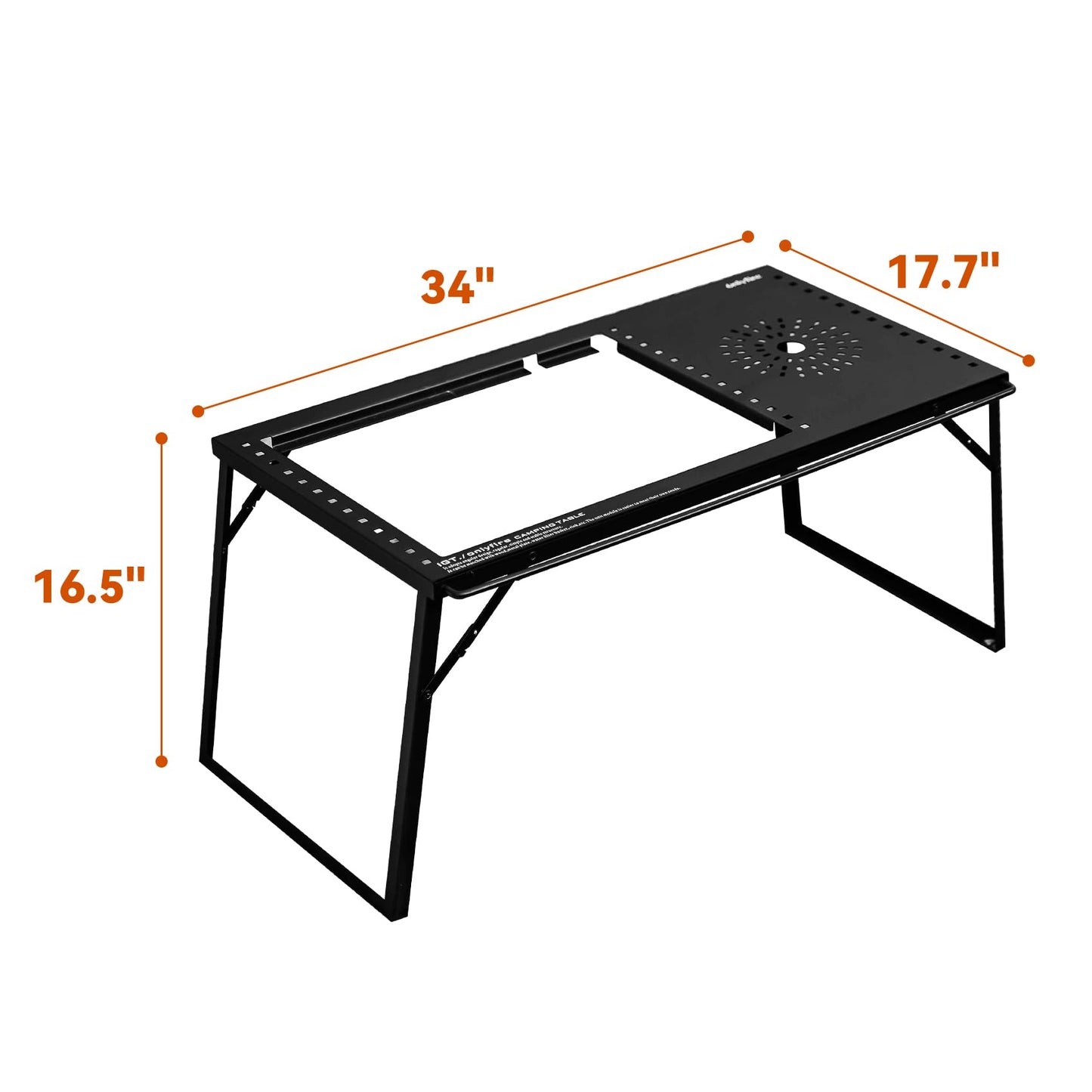 ONLYFIRE OUTDOOR LIVING IGT Camping Table Kit with Propane Gas Stove & Carry Bag, Portable Folding Camp Table, IGT Unit Combination Combo for Picnic, RV, Tailgating, Patio, Backyard, GS337