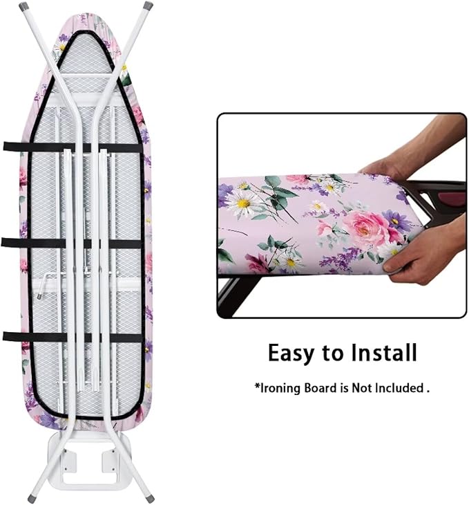 Daisy Flower Ironing Board Cover Standard Ironing Board Protector Washable