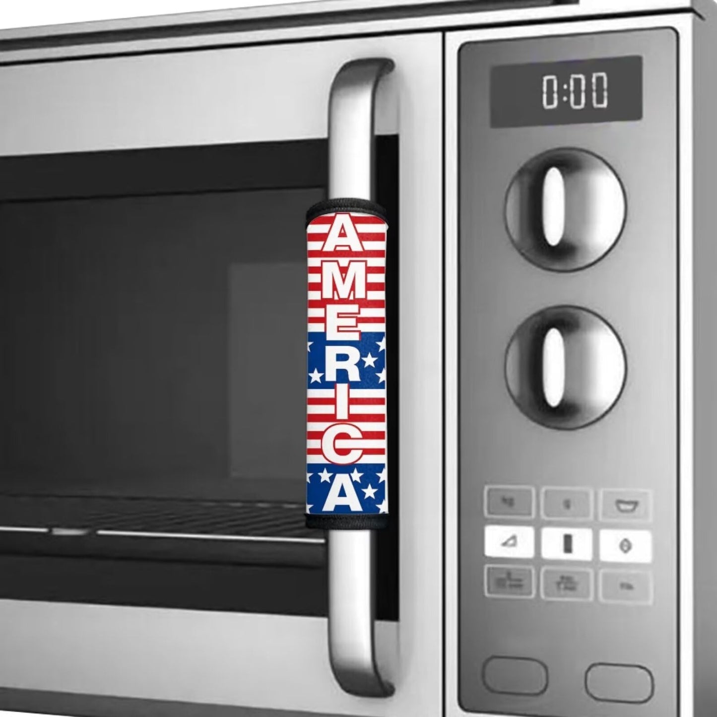 HUISEFOR 250 Years of America Print Refrigerator Door Handle Covers Fridge Handle Covers Set of 6 Washable Appliance Handles Cover Cloth Oven Stove Dishwasher Handles Protective Gloves