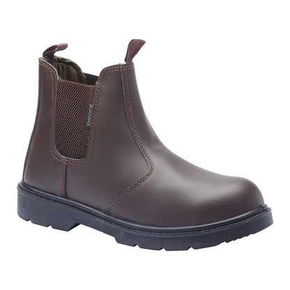 Blackrock Dealer Work Safety Boots, Steel Toe Cap, Chelsea Boots, Mens Womens Ladies, Safety Shoes, Gardening, Brown, Horse Riding, Yard, Slip On Shoes, Lightweight - Size 9