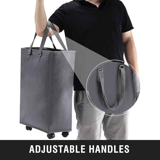 Slim Rolling Laundry Basket, Slim Laundry Hamper