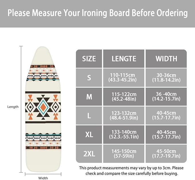 Aztec Ironing Board Cover, Western Ironing Board Cover, Tribal Ironing Board