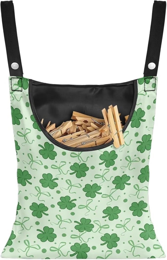 2 Pcs Clothespin Bag, Laundry Hanging Bag Fits Clothes Lines, Pin Bag