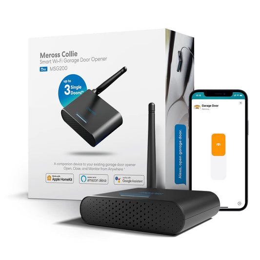 Smart Garage Door Opener Remote with External Antenna, Up to 3 Single Doors, Compatible with Apple HomeKit, Amazon Alexa,SmartThings, Google Assistant