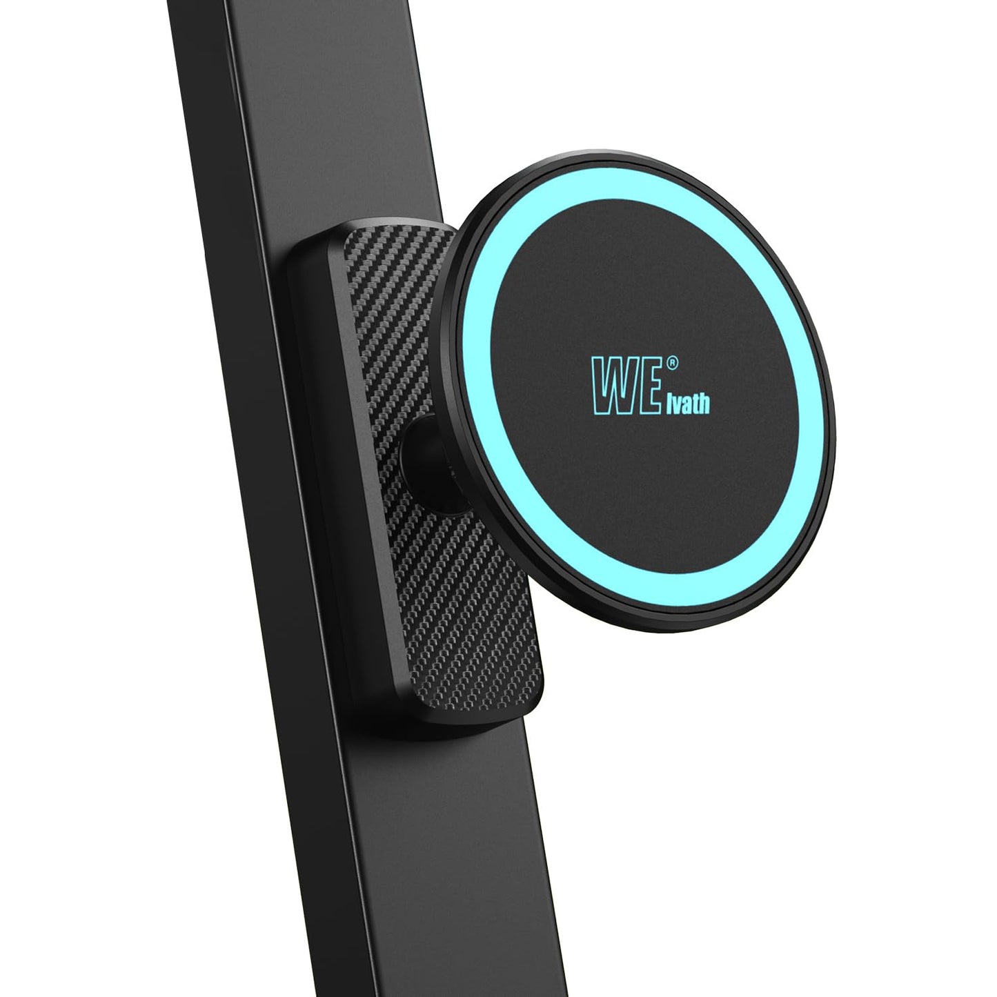welvath Dual Magnetic Phone Holder for Gym, Workout, Kitchen or Any Metal Surface, Magnet Base Mount & Power Magnet Phone Mount for MagSafe iPhone 17 16 15 14 13 12 Series