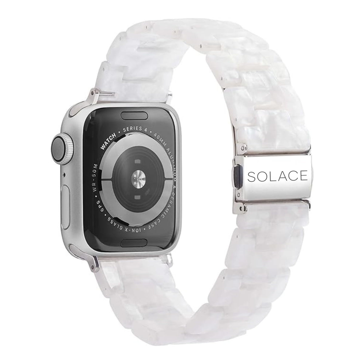 Solace Bands Lightweight Perma Watch Band - Universal Fit for Apple Watch Bands for Women & Men, iWatch Bands for 38mm 40mm 41mm 42mm 44mm 45mm 49mm Ultra, SE, Series 11 10 9 8 7 6 5-1 (Matte Solid)