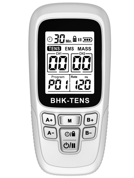 24 Modes TENS EMS Unit for Pain Relief, Muscle Stimulator Machine with 8 Reusable Electrode Pads - FDA Cleared 3-in-1 Device, 40 Intensity Levels, 90 Min Timer, Back/Neck/Knee Therapy, Pulse 2-150Hz