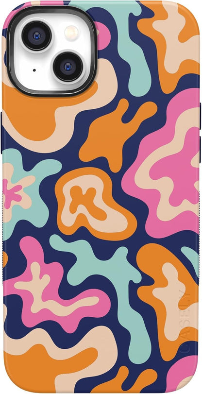 Casely iPhone 14 Case | Pastel Garden | Sunday Best | Compatible with MagSafe | Bold Protective Design