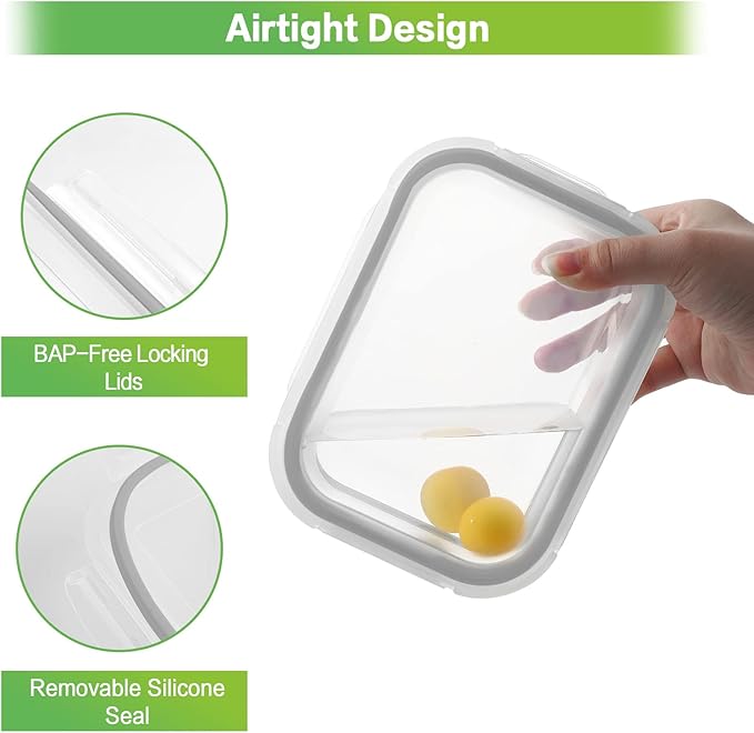 HOMBERKING Glass Food Storage Containers