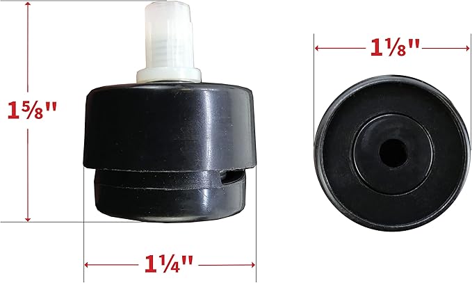 Shepherd Pack of 16 Self-Leveling Table Glides, 1/4" Threaded Stem
