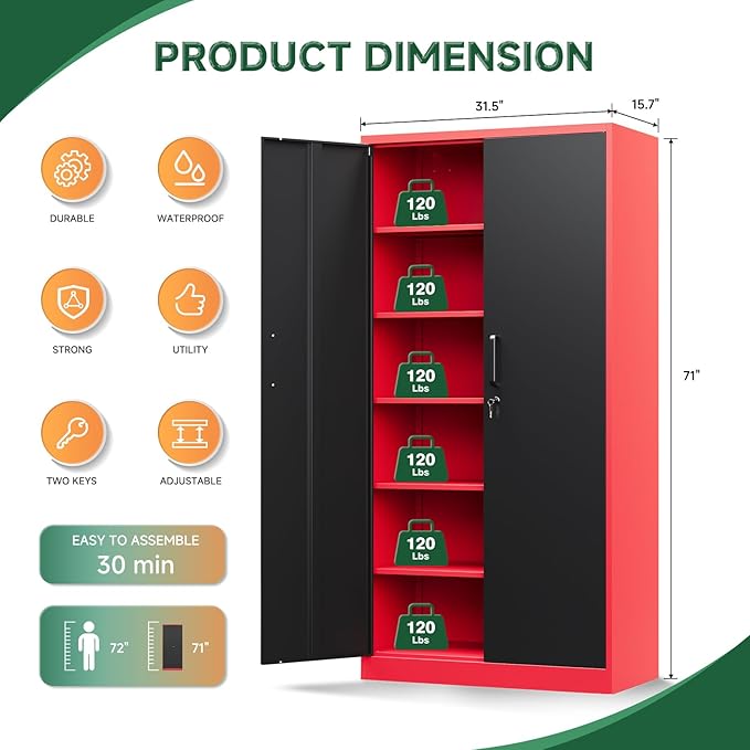 Letaya Metal Garage Storage Cabinets