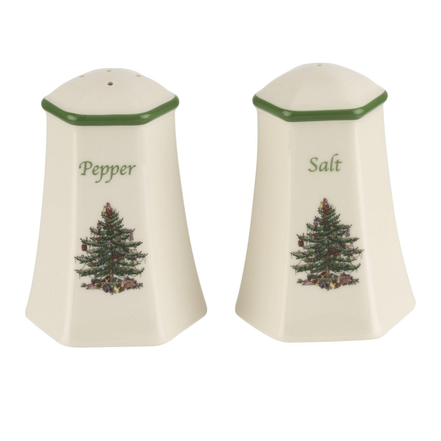 Spode Hexagonal Salt & Pepper Set