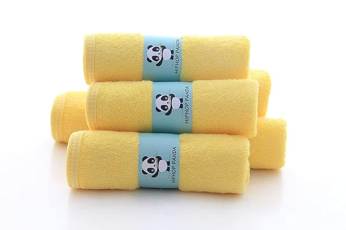 HIPHOP PANDA Baby Washcloths, Rayon Made from Bamboo