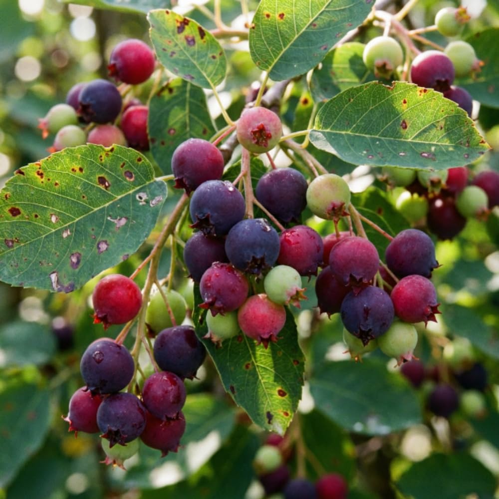 Serviceberry Tree Live Plant, Serviceberry Plant, 4-8 Inc Tall, Edible Juneberry Plants for Indoor Outdoor Growing