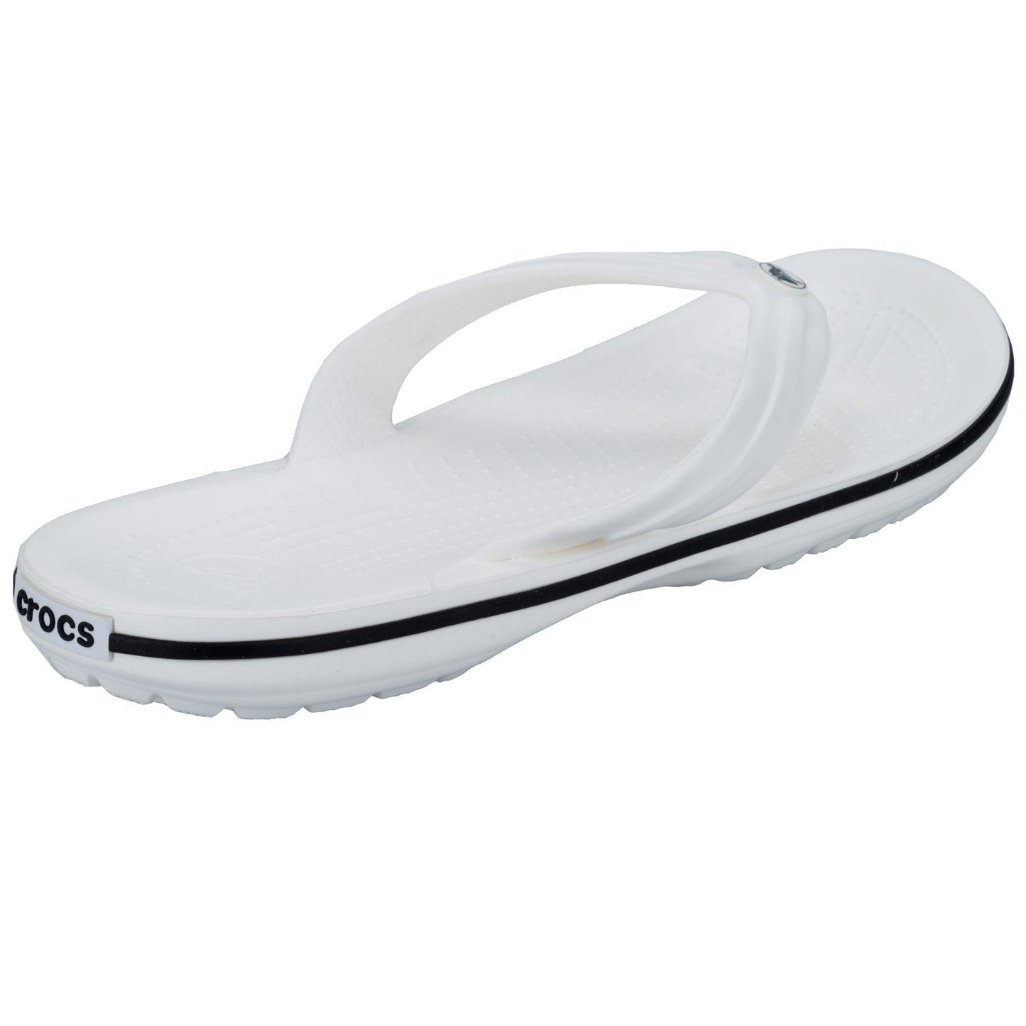 Crocs Unisex Crocband Flip Flip Flops, White, 6 UK Men/ 7 UK Women