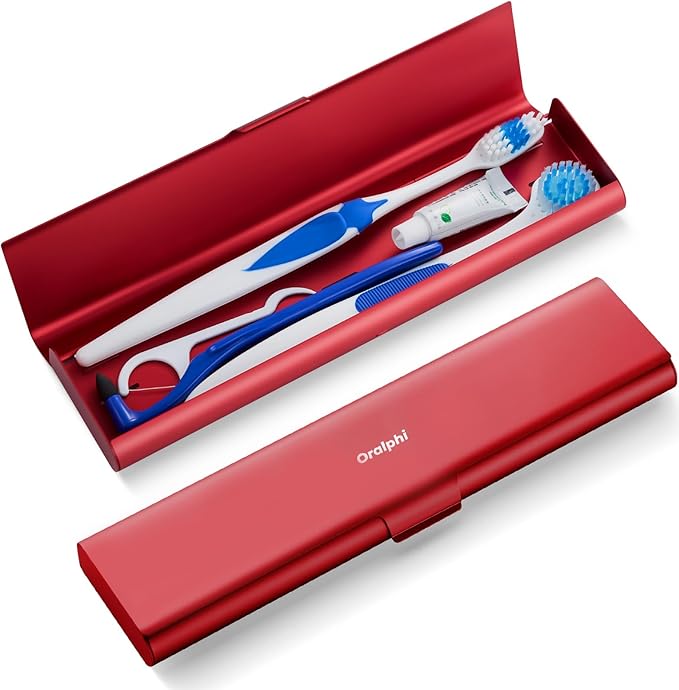 Wider Aluminum Toothbrush Travel Case, Portable Travel Toothbrush Holder
