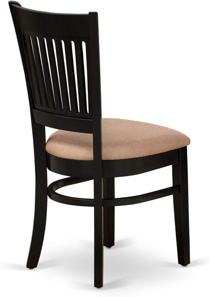 East West Furniture ANVA3-BLK-C 3 Piece Modern Dining Table Set Contains a