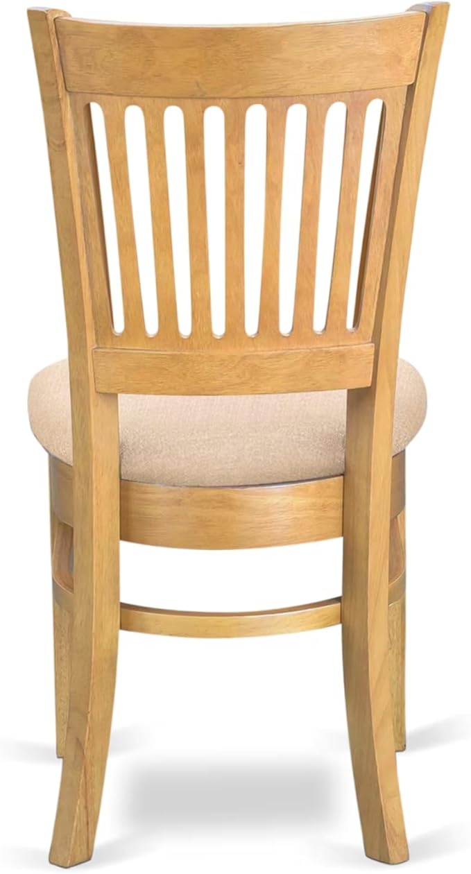 East West Furniture ANVA5-OAK-C 5 Piece Dining Room Furniture Set Includes a