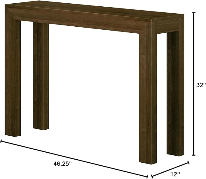 Plank+Beam Modern 46 Inch Console Table, Solid Pine Wood Entryway Table