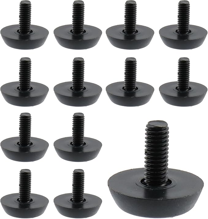 Antrader 12 Pack M6×15mm Furniture Lvelers, Table Leg Levelers, Levelling Foot