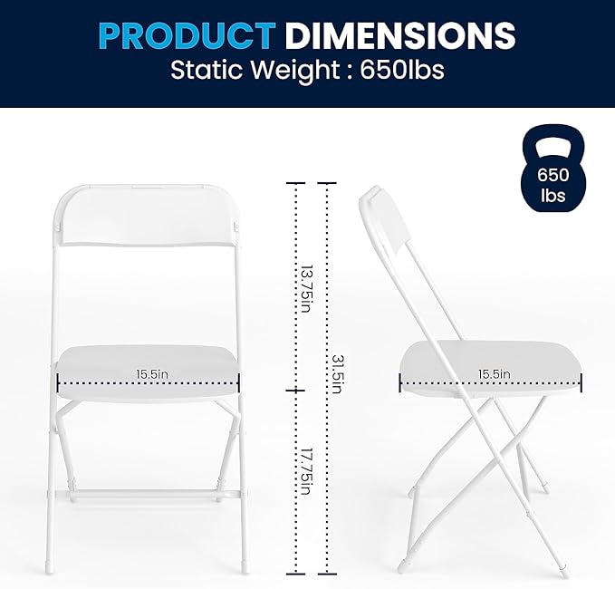 Flash Furniture Hercules Series Plastic Folding Chairs